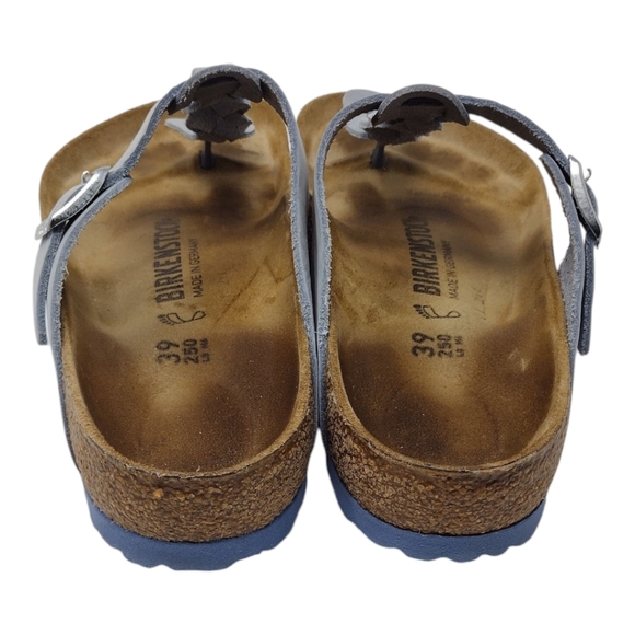 Birkenstock Gizeh Braided Thong Sandals Dusty Blue Size 39/8 - Picture 8 of 9